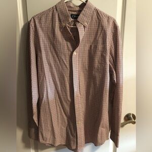 Men’s chaps button up long sleeve shirt